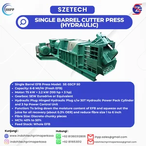 Szetech Cutter Press Press Sawit Mesin Pencacah Pelepah Kelapa Sawit Pengepres Sawit Tandan Kosong Sawit 