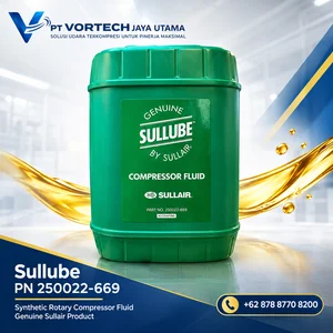 Oli Kompresor Sullube PN 250022-669 Sullair Rotary Compressor Fluid