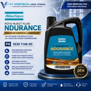 Atlas Copco NDurance 5L PN 1630 1146 00 Oli Kompresor Screw Atlas Copco