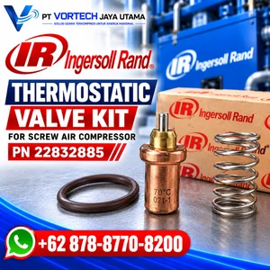 Ingersoll Rand Thermostatic Valve Kit UP5 11-22 PN 22832885 – Kit Thermostatic Valve Kompresor Screw