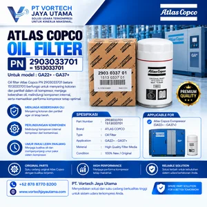 Atlas Copco Oil Filter PN 2903033701 = 1513033701 Filter Oli Screw Air Compressor