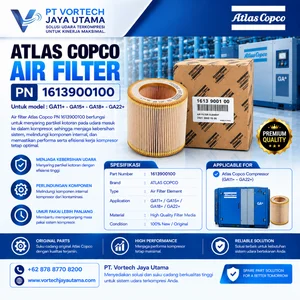 Air Filter Atlas Copco G2-G5 PN 1613900100 Air Filter Kompresor Screw