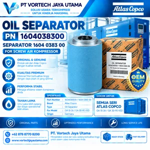 Oil Separator PN 1604038300 Separator 1604 0383 00 Screw Air Compressor
