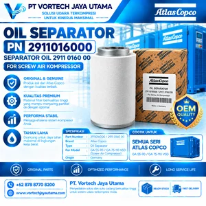 Oil Separator PN 2911016000 Separator Oil 2911 0160 00 untuk Screw Air Compressor