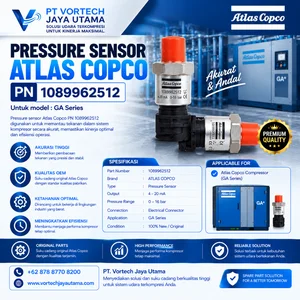 PRESSURE SENSOR PN 1089962512 ATLAS COPCO Sensor Tekanan Screw Air Compressor