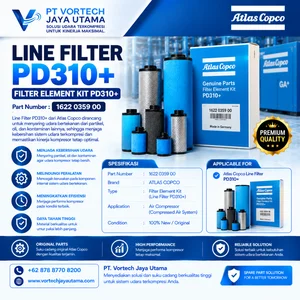 Atlas Copco Line Filter PD310+ – Filter Element Kit PD310+ untuk Compressed Air System
