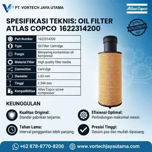 Atlas Copco Filter Element 1622314200 Oil Filter Screw Air Compressor