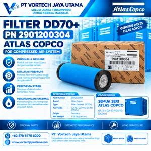 Filter DD70+ PN 2901200304 Atlas Copco Air Line Filter Kompresor