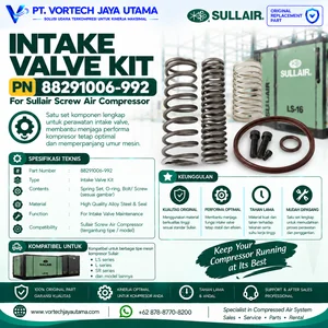 Intake Valve Kit PN 88291006-992 for Sullair Screw Air Compressor