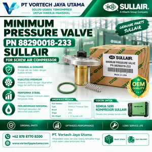 MINIMUM PRESSURE VALVE 88290018-233 SULLAIR Katup Tekanan Minimum Kompresor Screw Air Compressor