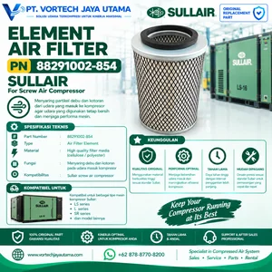 Element Air Filter Sullair 88291002-854 Filter Udara Kompresor Screw Sullair