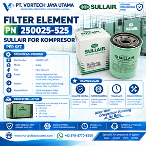 FILTER ELEMENT 250025-525 SULLAIR Filter Kompresor Screw Air Compressor