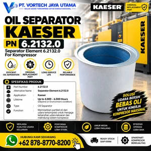 Oil Separator Kaeser PN 6.2132.0 Separator Oli Screw Air Compressor Kaeser