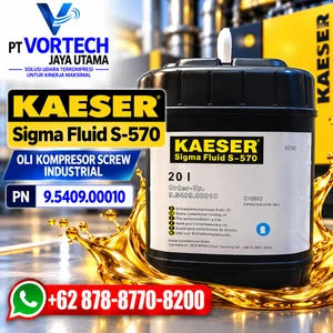 Sigma Lubricant Kaeser S-570 PN 9.5409.00010 Oli Screw Air Compressor Industri