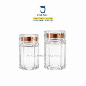 Botol Jar Kaca Hexagonal 80ml untuk Kemasan Madu