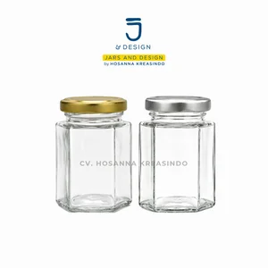 Jar Kaca Hexa 100ml untuk Madu Food Grade