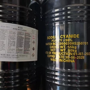 Sodium Cyanide China (NaCN) 98.3% Kemasan Drum 50 Kg