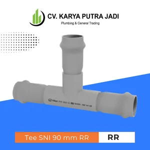 Fitting Pipa Tee SNI 90mm Rubber Ring Untuk Sambungan Pipa PVC