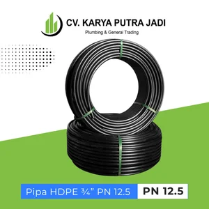Pipa HDPE PN 12.5 Ukuran 3/4 Inch untuk Saluran Air Bersih