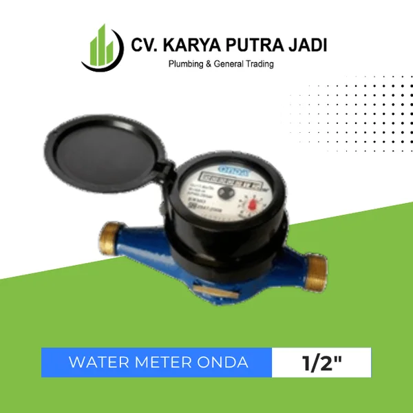 Meteran Air Kuningan ONDA 1/2"