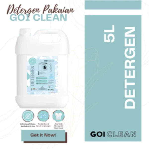 Deterjen Cair dan Deterjen Bubuk GOI CLEAN Kemasan Jerigen 5 Liter