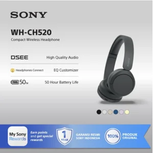 SONY Wireless Headphone WH-CH520 Black