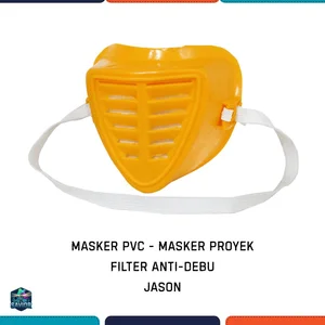 PELINDUNG WAJAH MASKER KUNING PVC JASON 383-004 MASKER DEBU MASKER PROYEK FILTER ANTI-DEBU