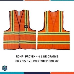 ROMPI SAFETY ROMPI PROYEK JASON 4 LINE ORANGE - ROMPI SAFETY APD KONSTRUKSI WARNA ORANYE