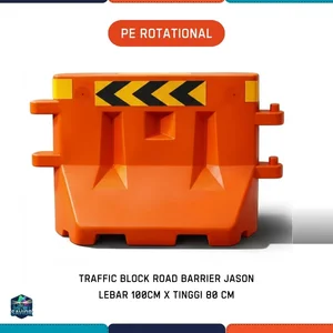 Road Barrier JASON Traffic Block 100 cm Rangkai Molding Volume 200 kg