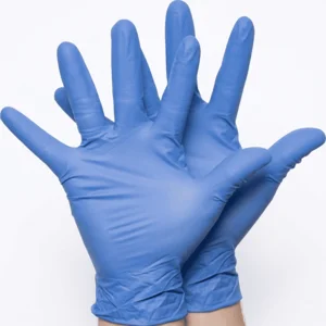Sarung Tangan Nitrile Powder-Free Food Grade BIRU - Sarung Tangan Medis & Masak
