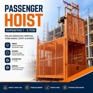 Sewa Passenger Hoist Kapasitas 1-5 Ton Tarakan - PT. HMPN