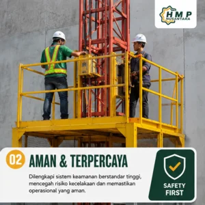 Passenger Hoist dan Lift Barang Kapasitas 1-5 Ton PT HMPN Lhokseumawe