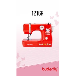 Mesin Jahit Rumah Tangga Portable BUTTERFLY 1216R HELLO KITTY