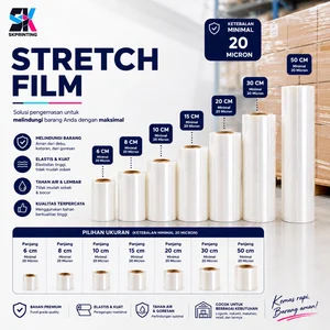 Stretch Film Plastik Wrapping Manual 30 CM Tebal 20 Micron 