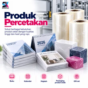 PVC Shrink Film untuk Kemasan Produk Percetakan Plastik Kerut PVC untuk Buku Kalender & Majalah