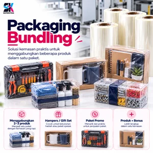 PVC Shrink Film untuk Packaging Produk Plastik Kerut untuk Paket Promo Gift Set & Hampers