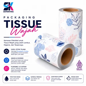 Custom Tissue Packaging Plastic Rotogravure Printing Food Grade 