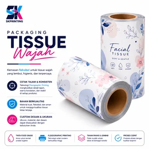 Custom Tissue Packaging Plastic Rotogravure Printing Food Grade 