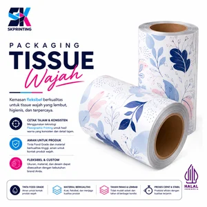 Custom Tissue Packaging Plastic Rotogravure Printing Food Grade 