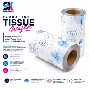 Plastik Kemasan Tissue Custom  Flexographic Printing Food Grade 