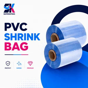 Plastik Kemasan Kantong Shrink PVC SK Printing Transparan Tipe Penyusutan