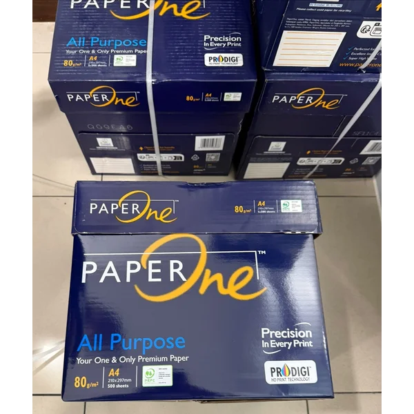 PaperOne Kertas A4 80gr All Purpose 1 Rim (500 lembar) Kertas HVS A4
