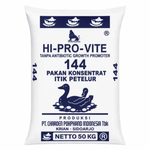 Pakan Ayam HI-PRO-VITE 144 Konsentrat Itik Petelur Masa Produksi