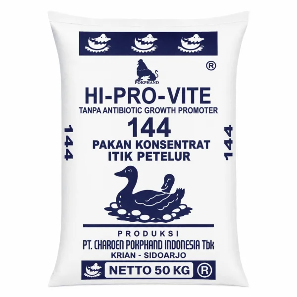Pakan Ayam HI-PRO-VITE 144 Konsentrat Itik Petelur Masa Produksi
