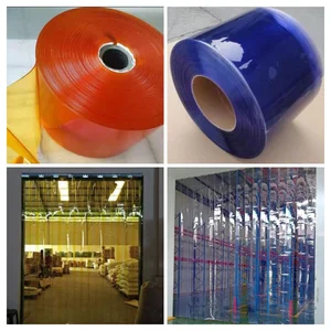 Tirai Plastik PVC Curtain Transparan 2 mm x 20cm x 50 Meter