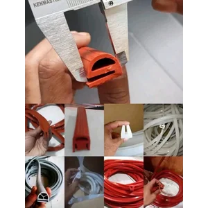 Seal Silicone Merah Ukuran Custom