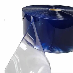 PVC Strip Curtain Blue Clear 2 mm x 20 cm x 50 m