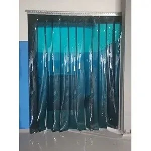 Tirai PVC Rakit Hijau Transparan 2 mm x 20 cm