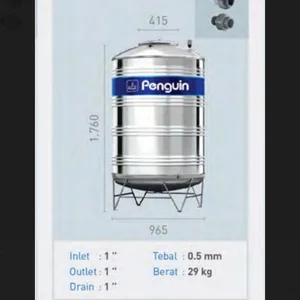 Tangki Air Stainless Steel penguin 1000 Liter