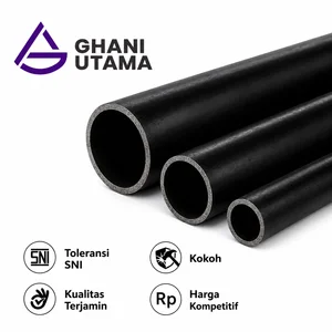 Pipa Hitam (Black Steel Pipe) 6" x 2.5 mm - Panjang 6 Meter Standar Industri & Konstruksi